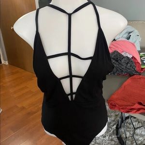 Sexy black body suit